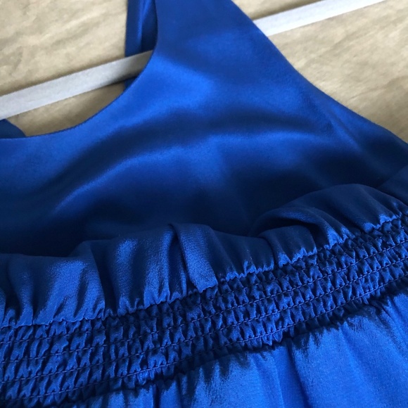 Banana Republic Blue Silk Dress XS - Picture 5 of 7